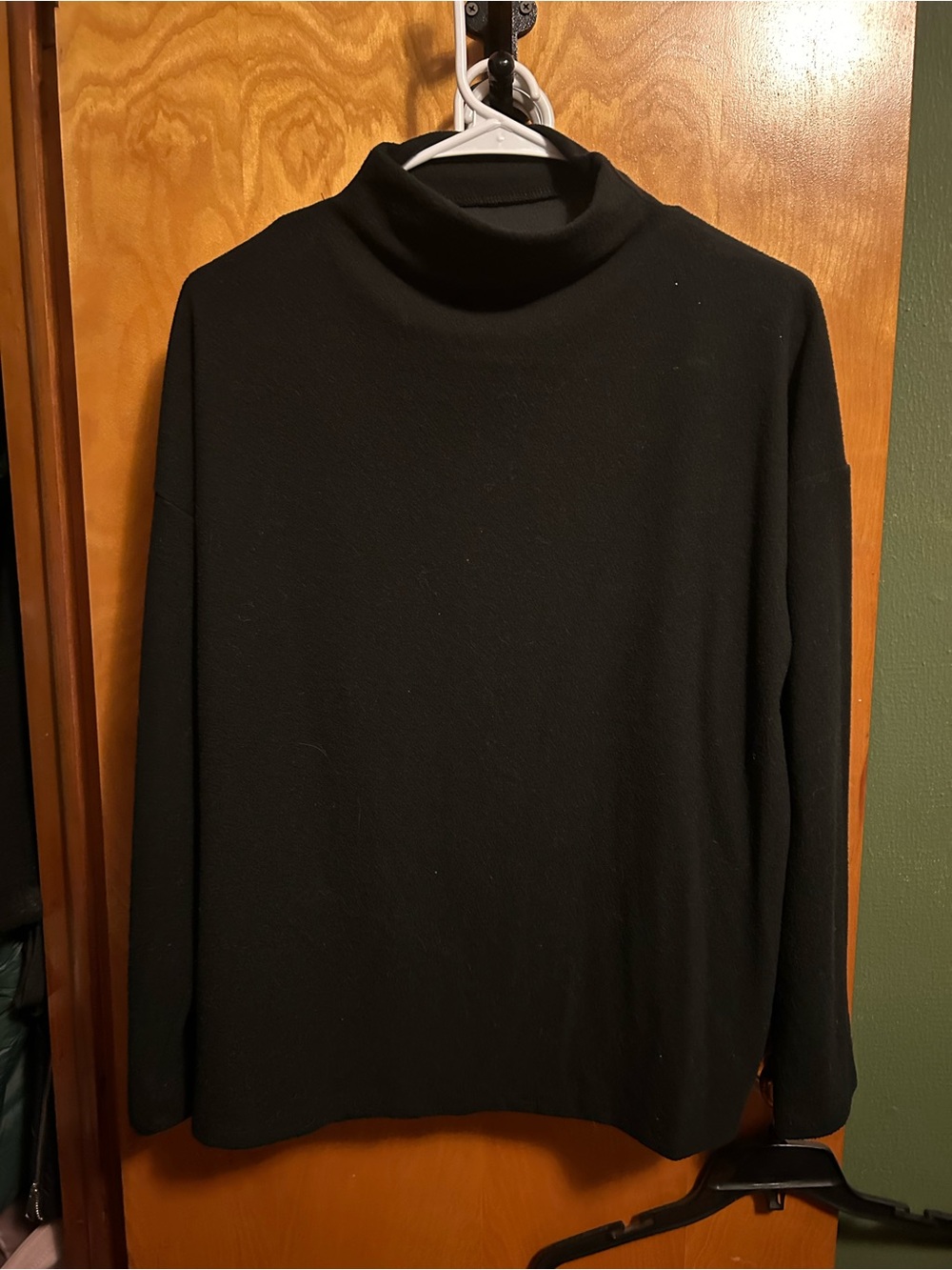 Black Cowlneck women's Sweater - Classic Minimalist